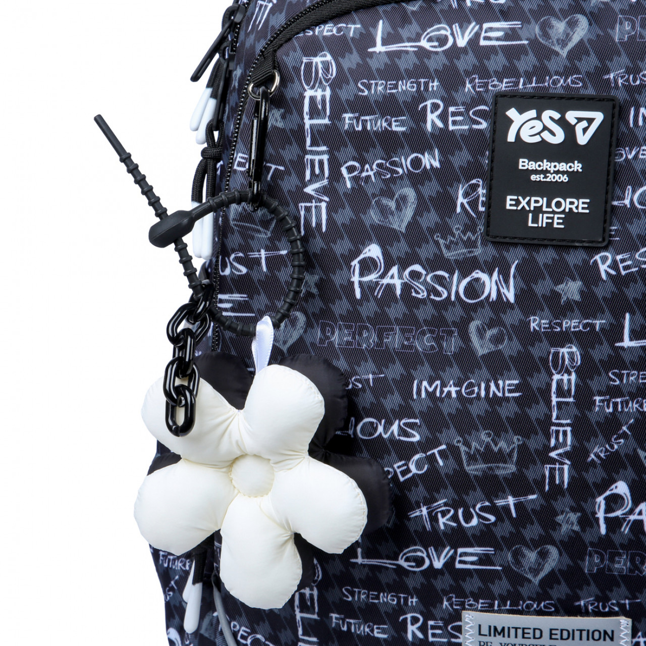 Рюкзак YES TS-59M шкільний Passion 550390 + пляшка для води 550мл. - Зображення 10